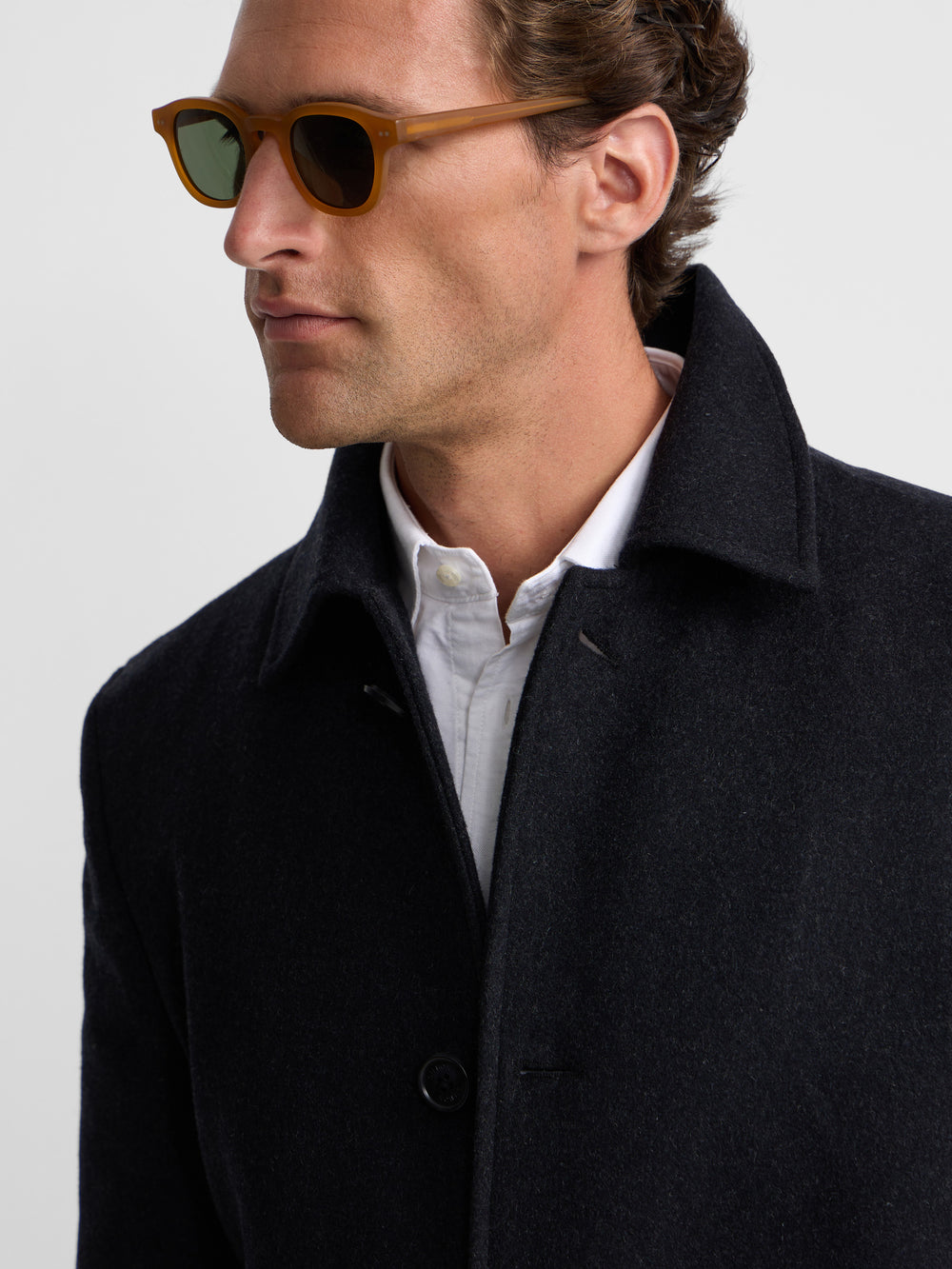 Dark grey straight coat