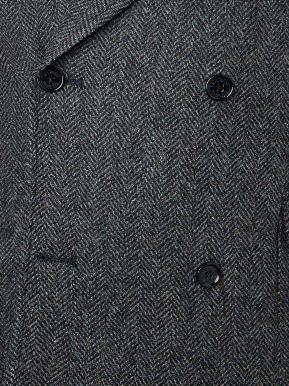 Unique grey herringbone coat
