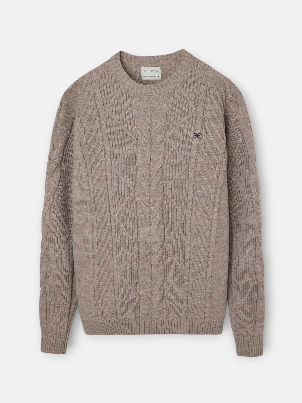 Light brown cable knit sweater