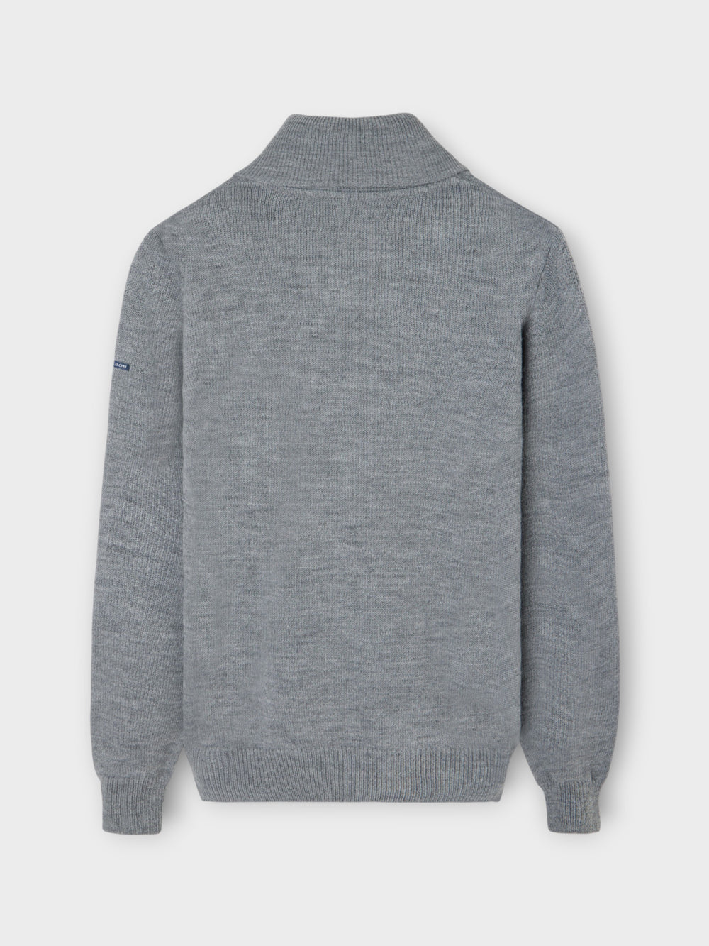 Grey shawl collar sweater