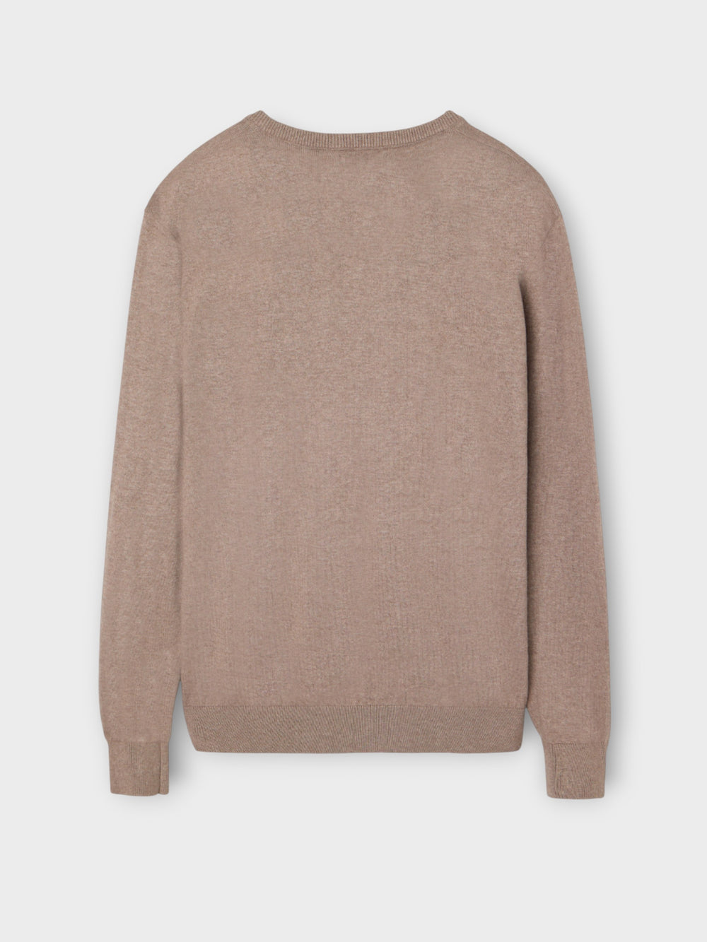 Light brown retro V-neck sweater