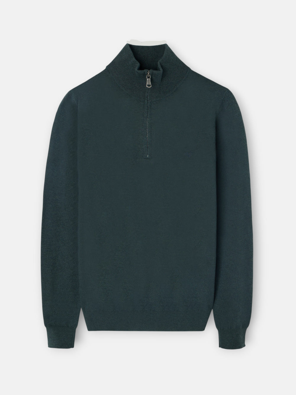 Medium green half-zip jersey