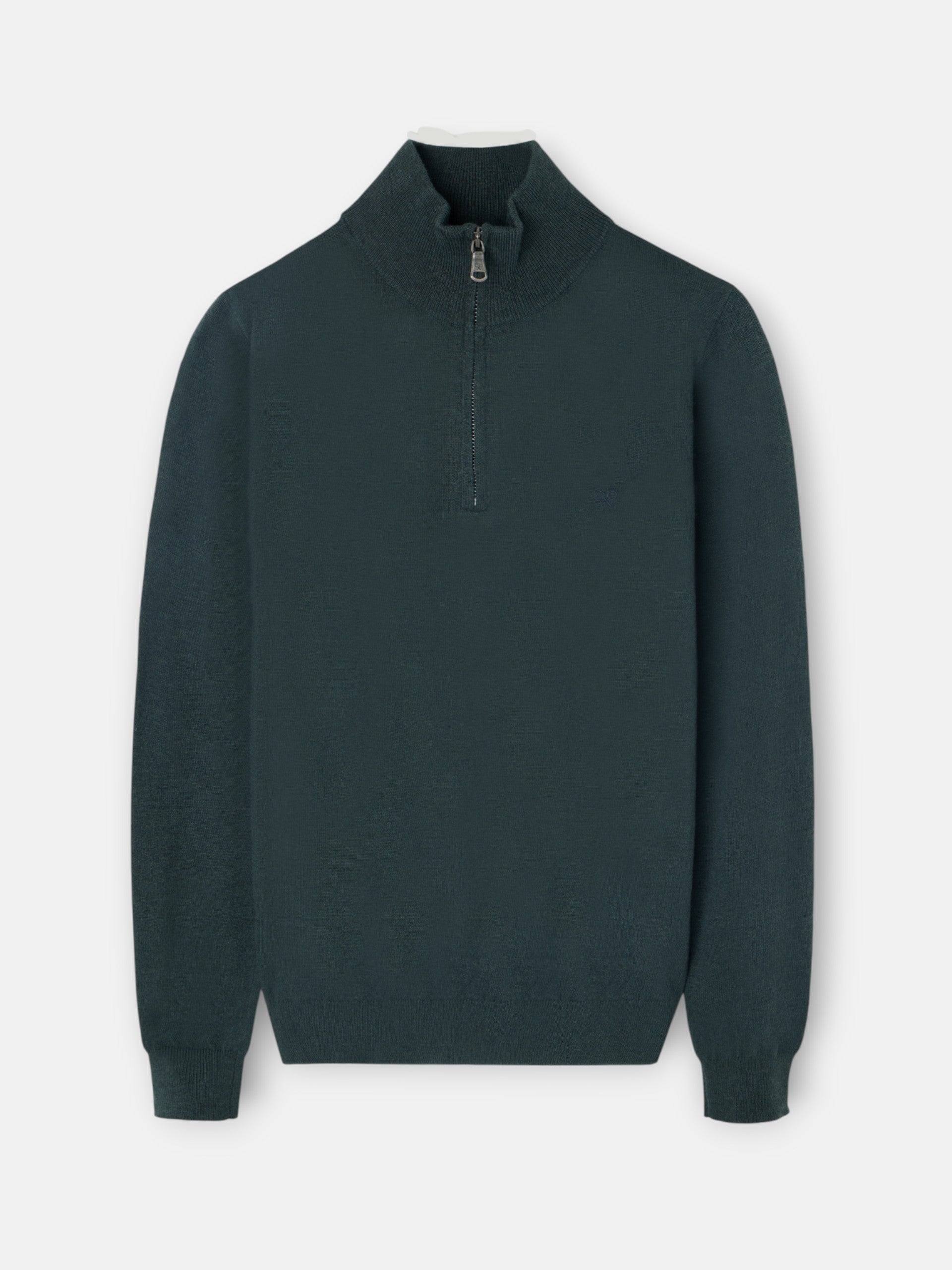 Medium green half-zip jersey