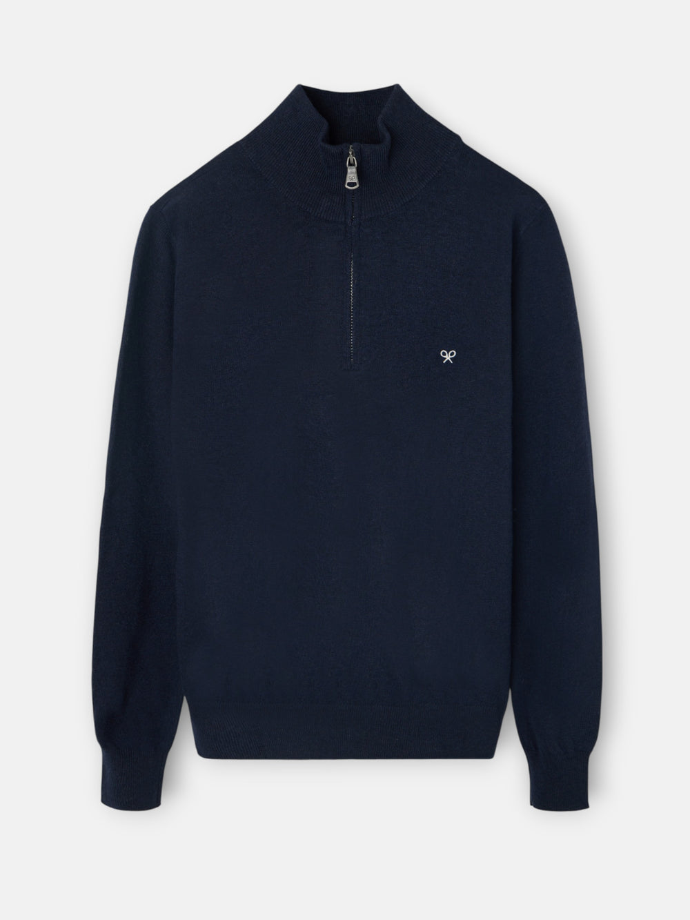 Navy blue half zip jersey