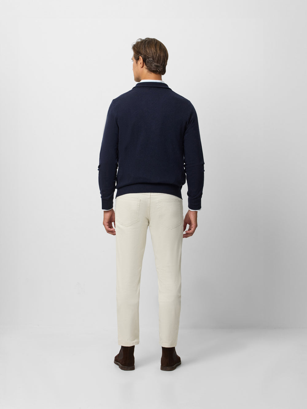 Navy blue half zip jersey