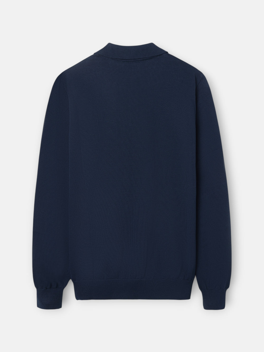 Navy blue polo neck sweater