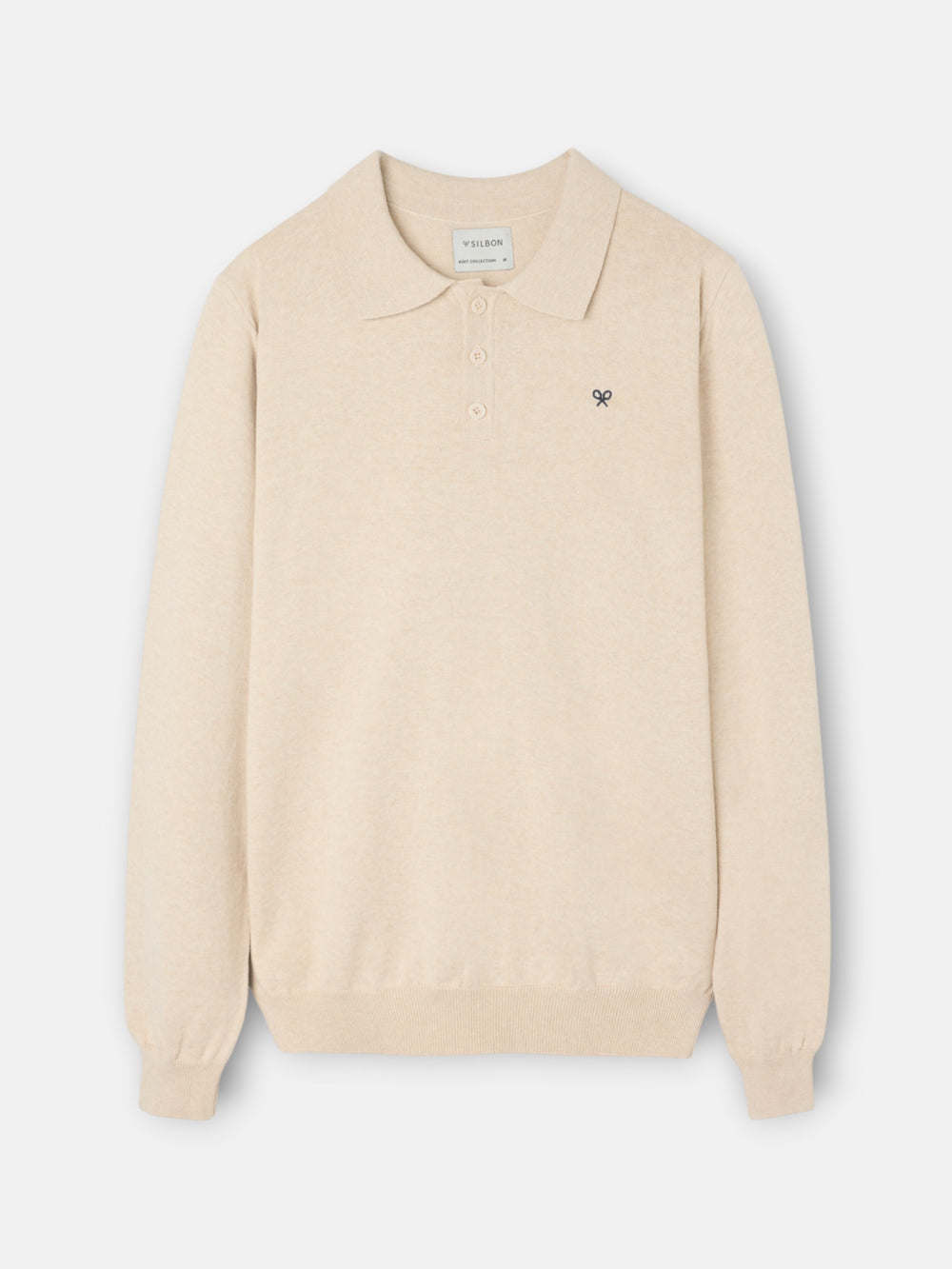 Beige polo neck sweater