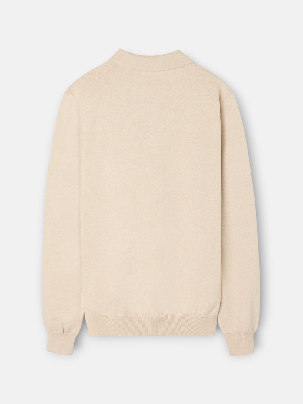 Beige polo neck sweater
