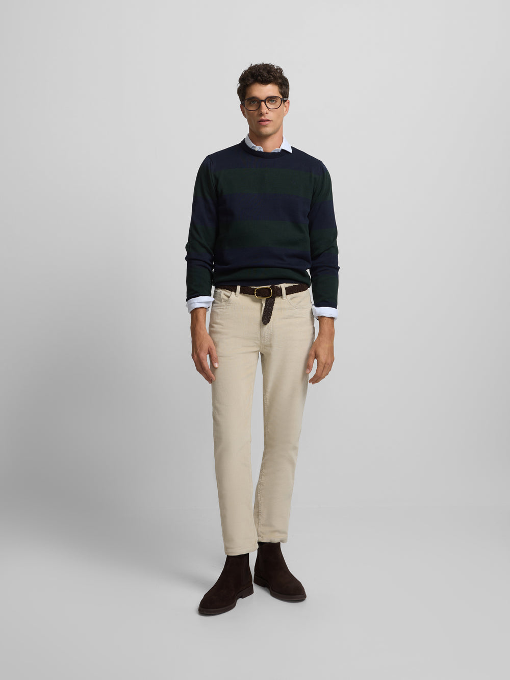 Green striped jersey