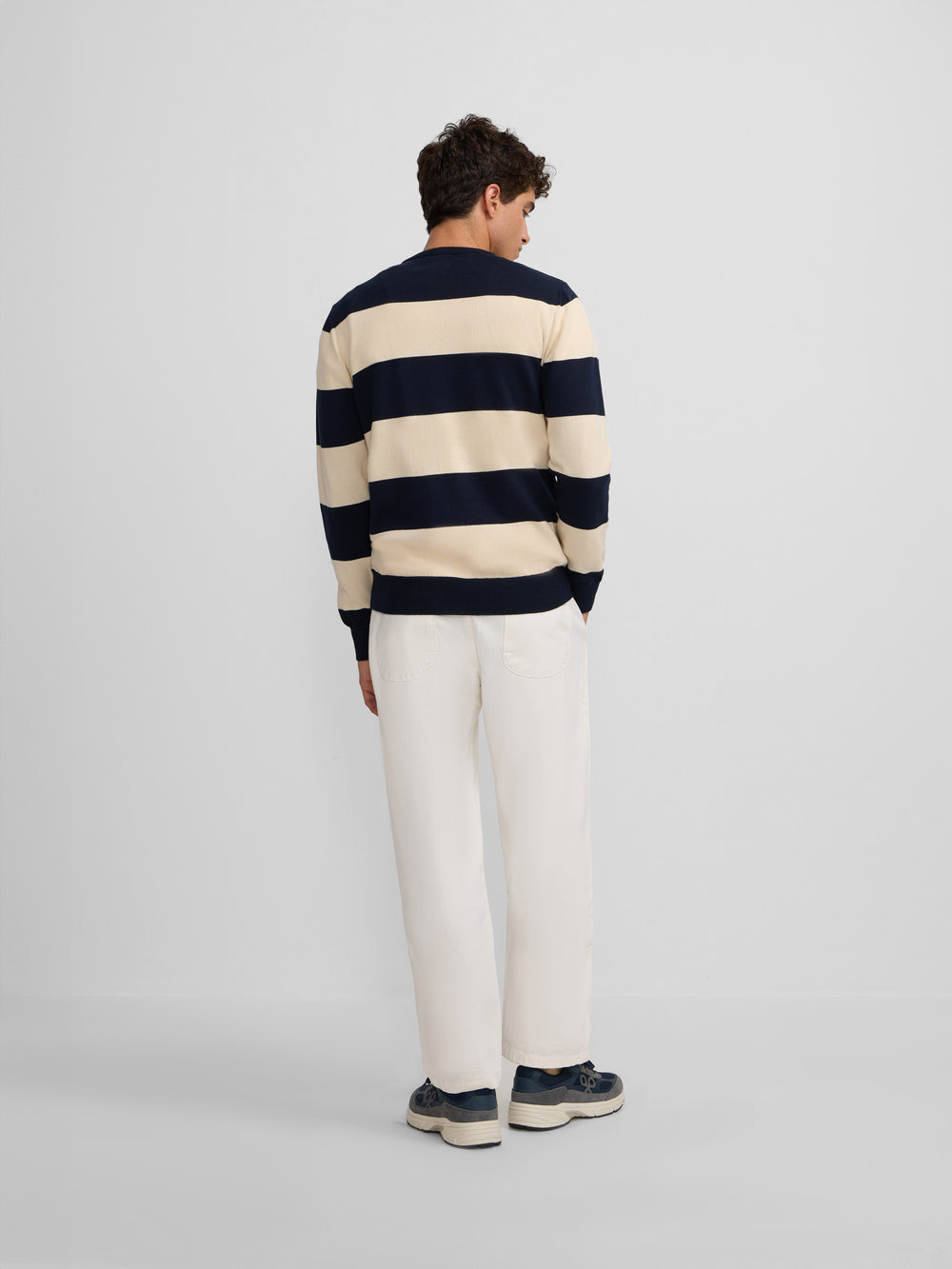 Beige striped sweater