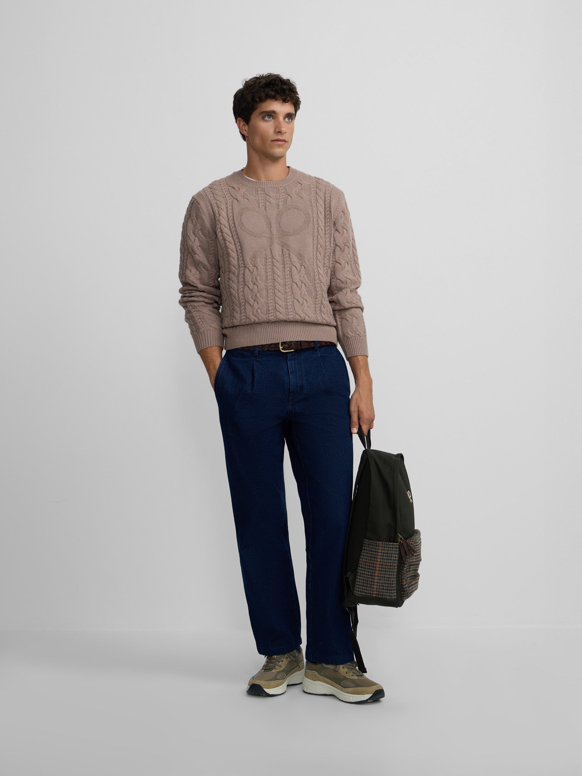 Jersey ochos raquetas marron