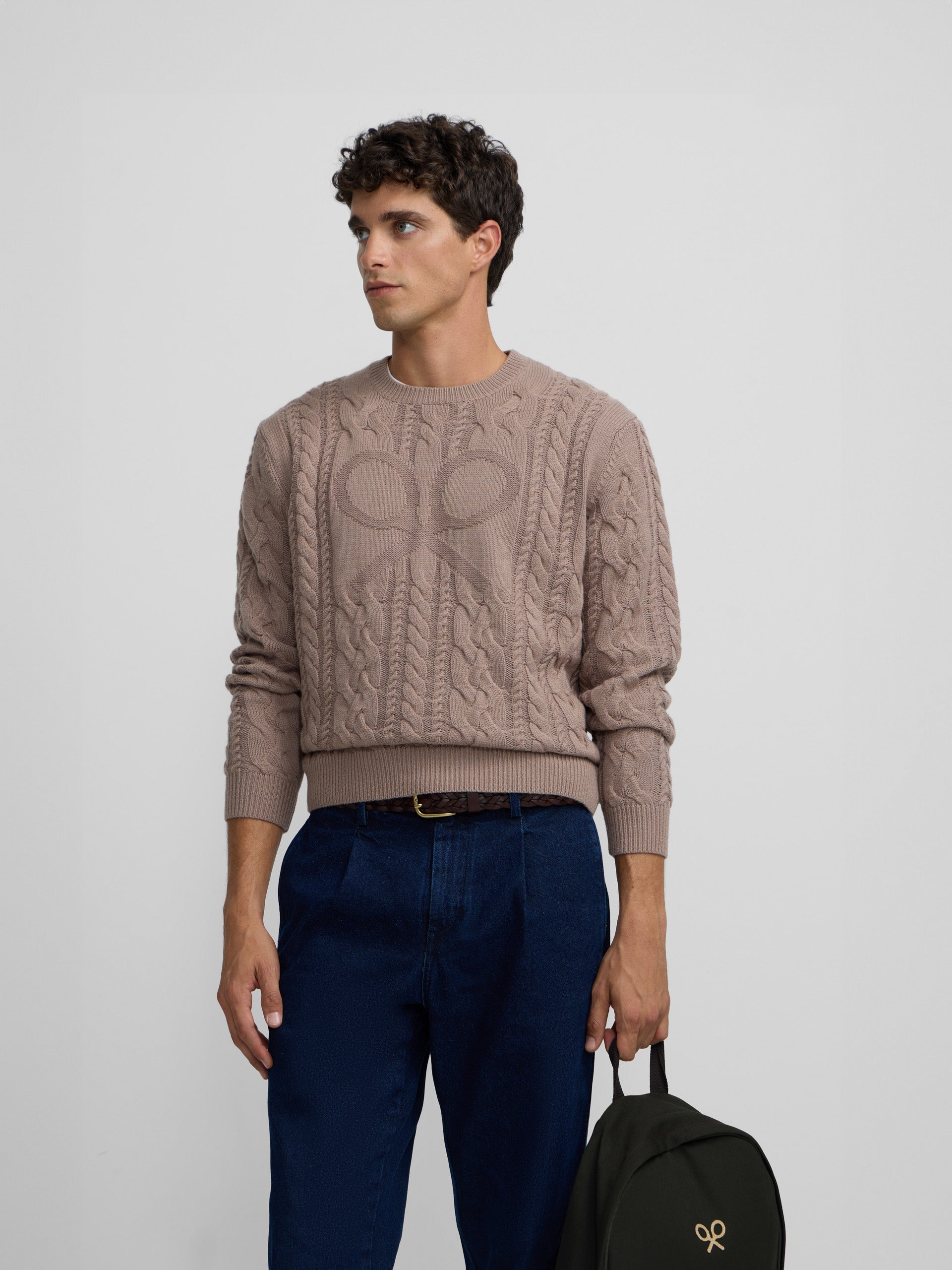 Jersey ochos raquetas marron