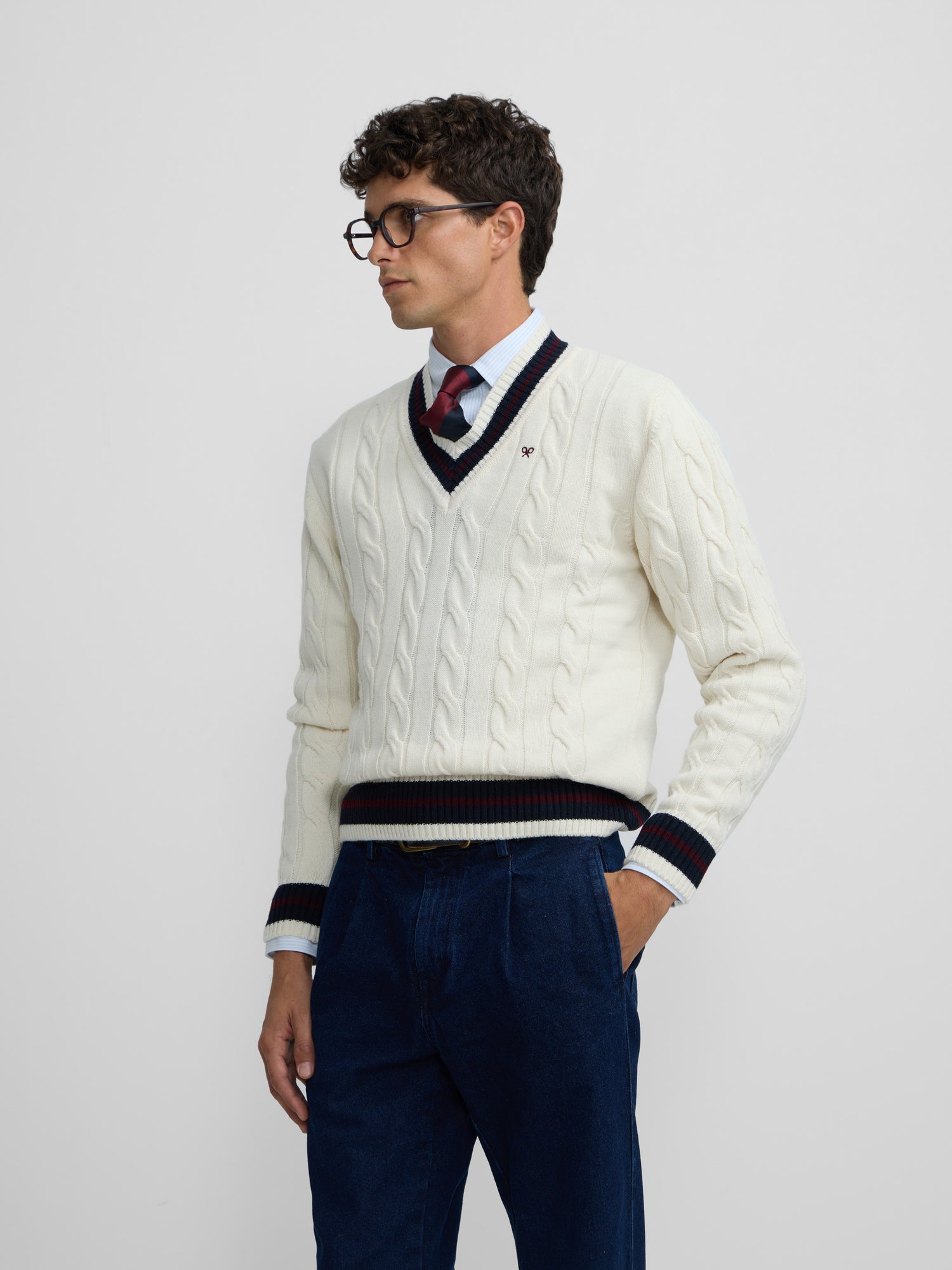 Jersey college beige claro