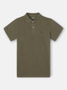Classic plain dark green polo