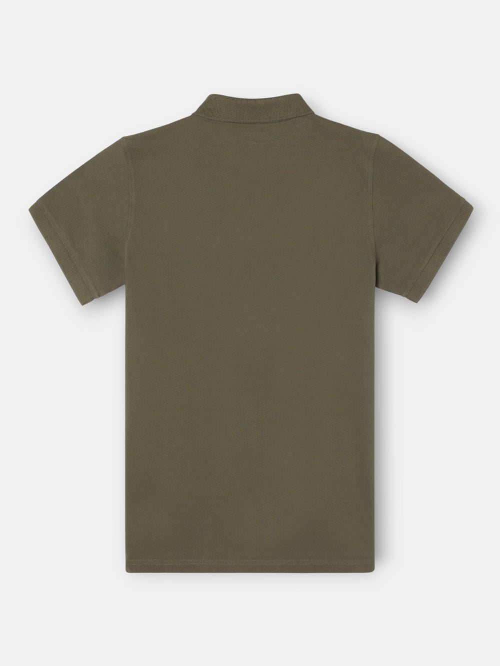 Polo clasico liso verde oscuro