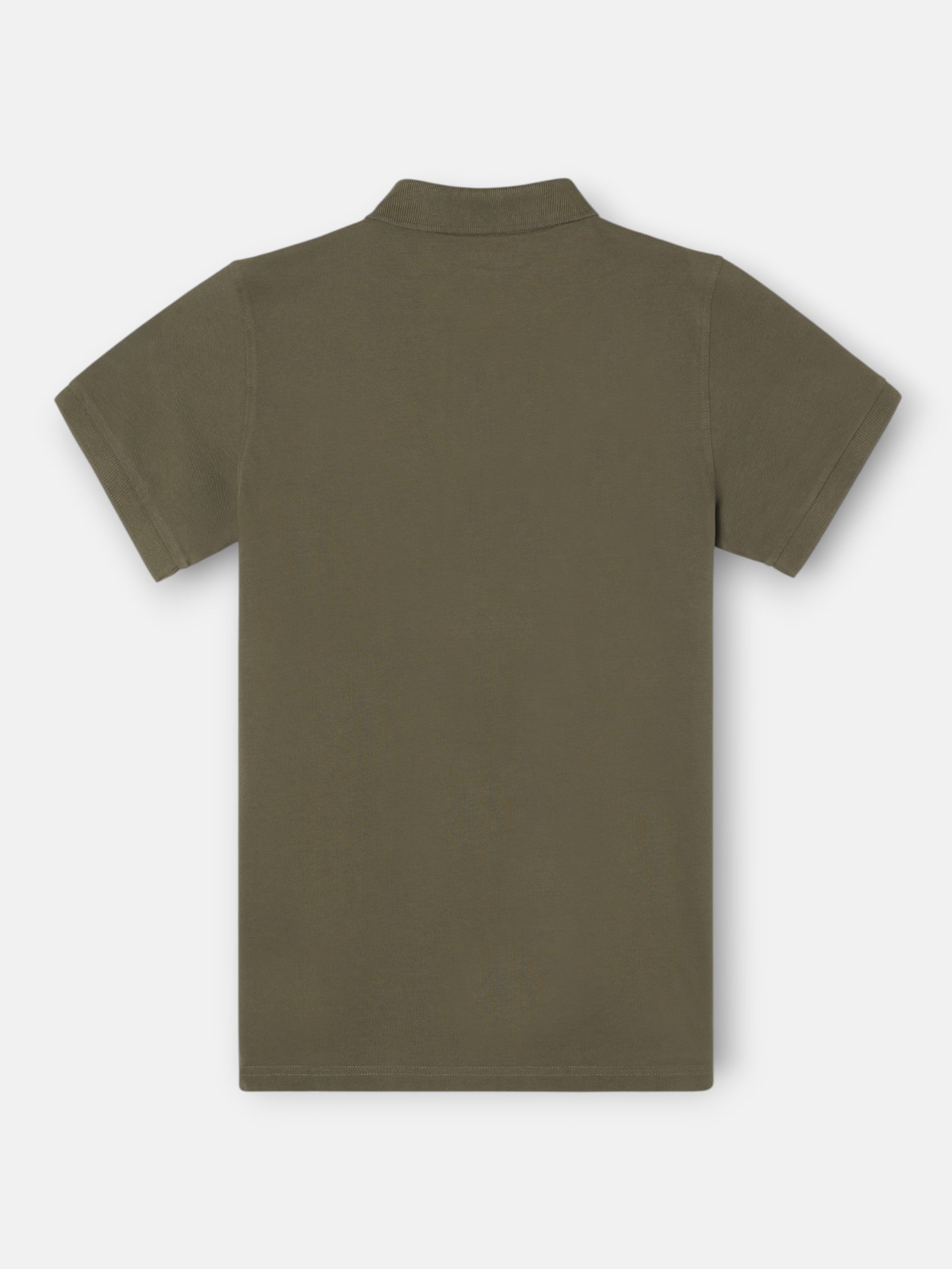 Polo classique uni vert foncé