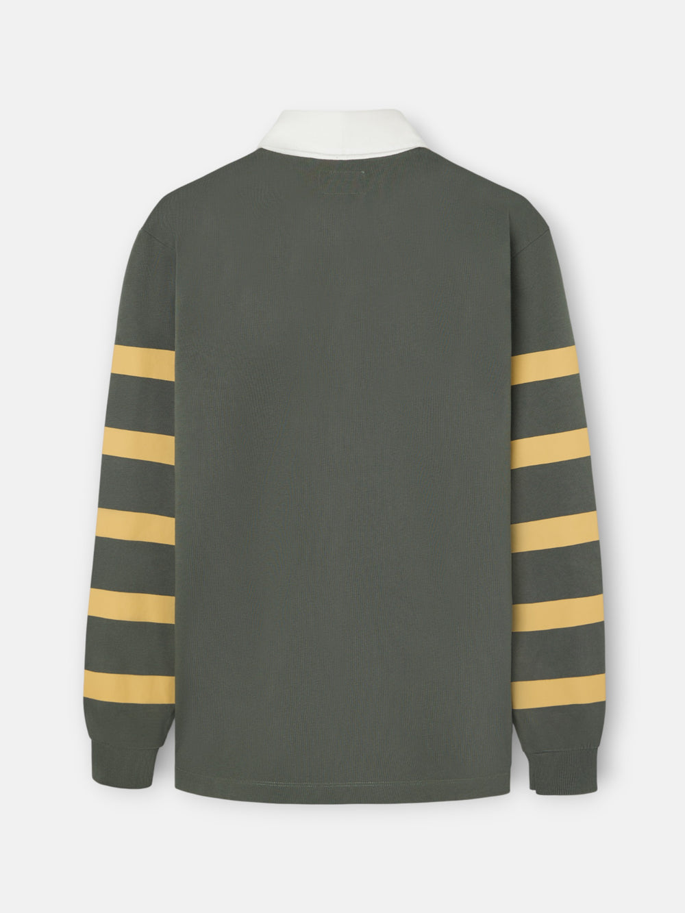 Classic rugby polo shirt with green shield