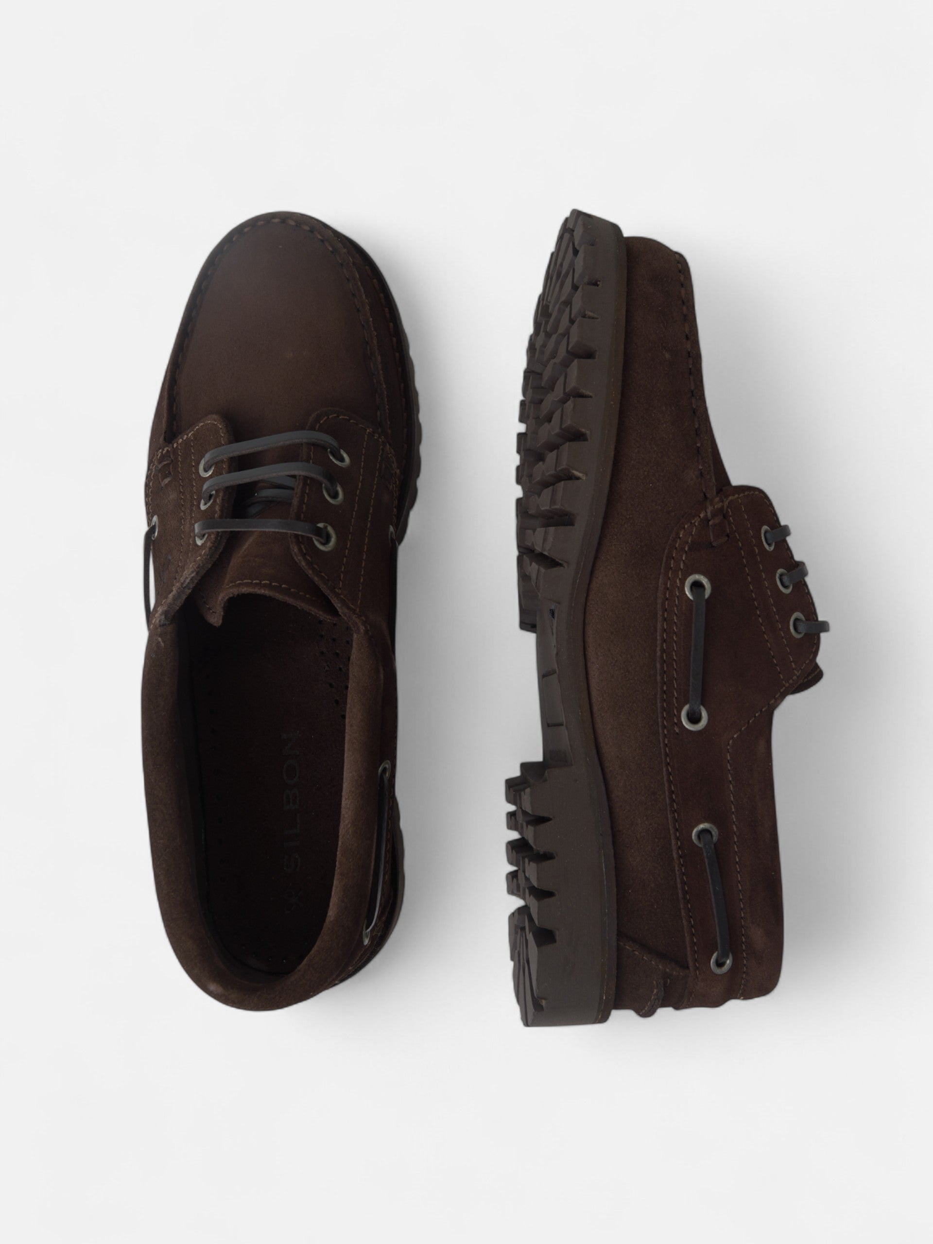 Zapato nautico serraje marron