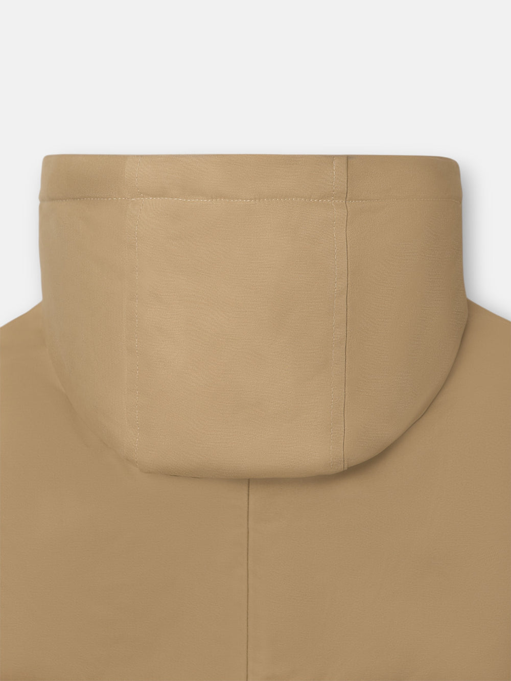 Abrigo kids capucha bolsillos beige medio