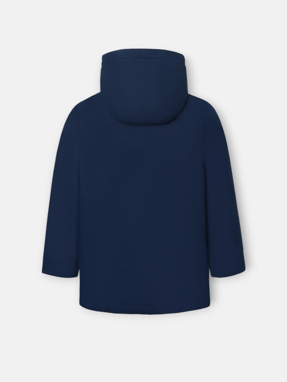 Abrigo kids capucha bolsillos azul marino