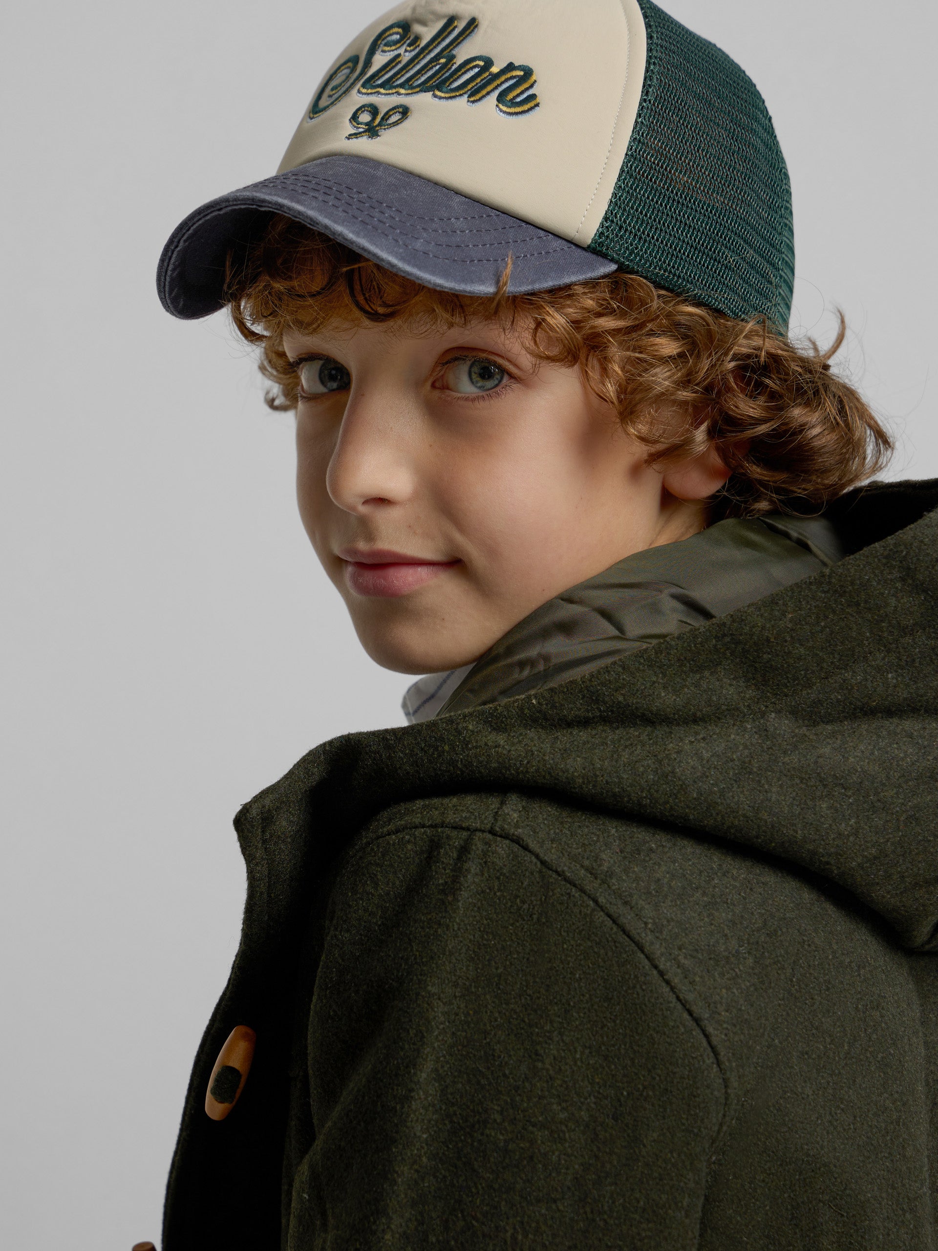 Abrigo kids clasico verde