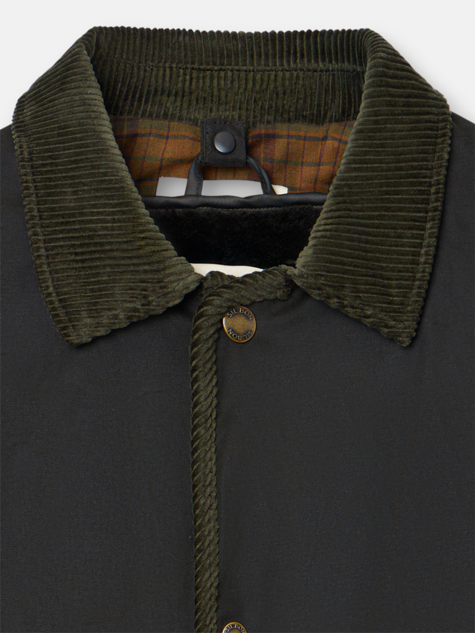 Casaco encerado verde para crianças