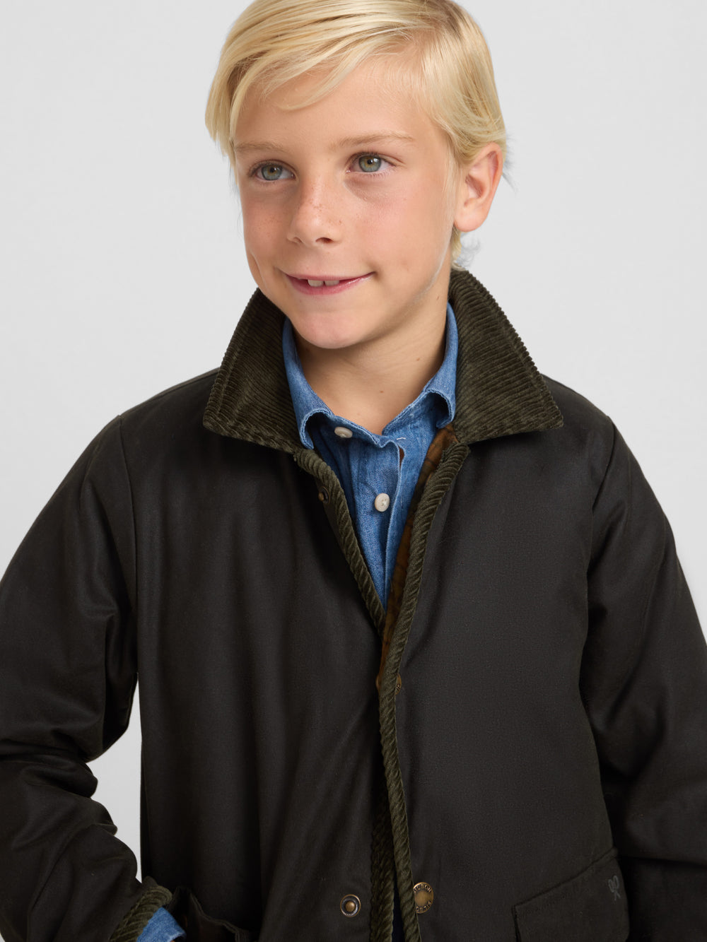 Abrigo encerado kids verde