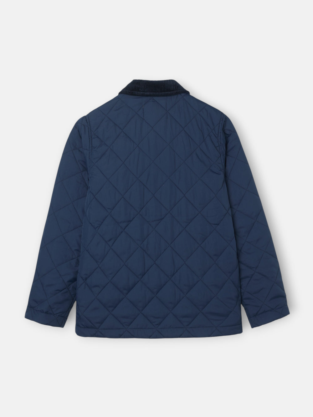 Abrigo kids acolchado cuello pana azul marino