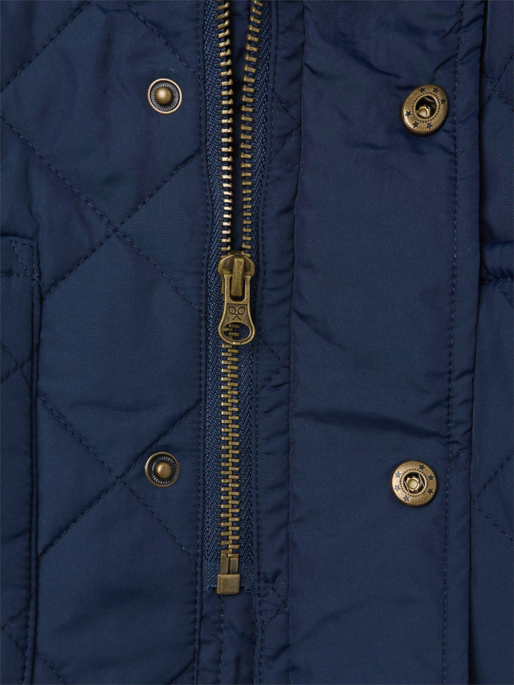 Abrigo kids acolchado cuello pana azul marino