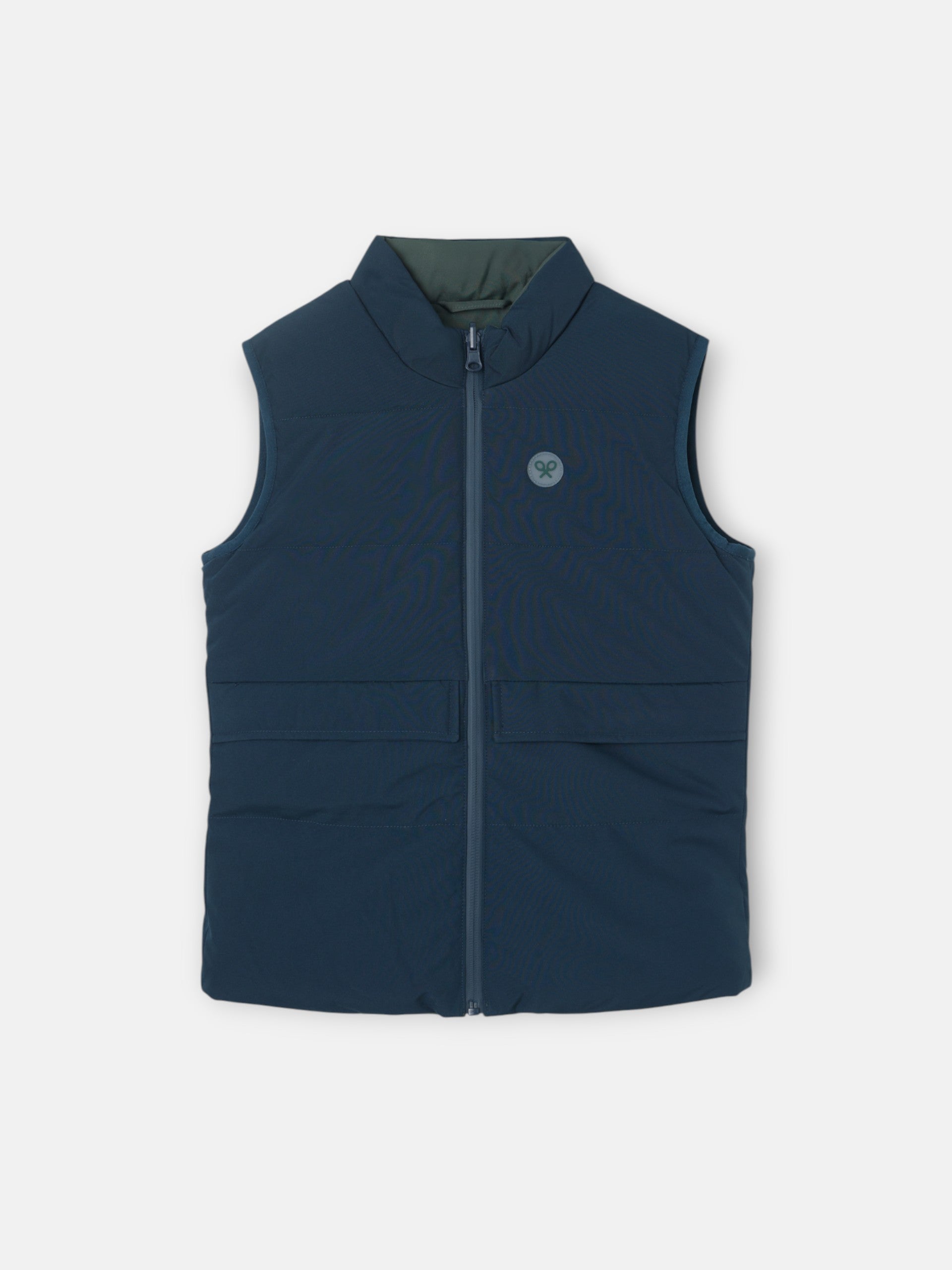Navy green reversible kids vest