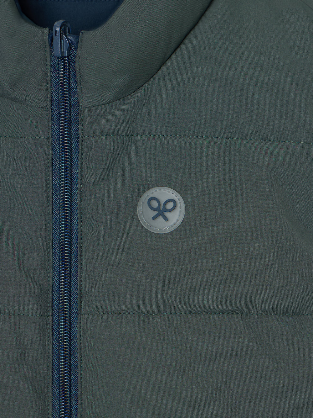 Colete reversível para crianças verde-marinho