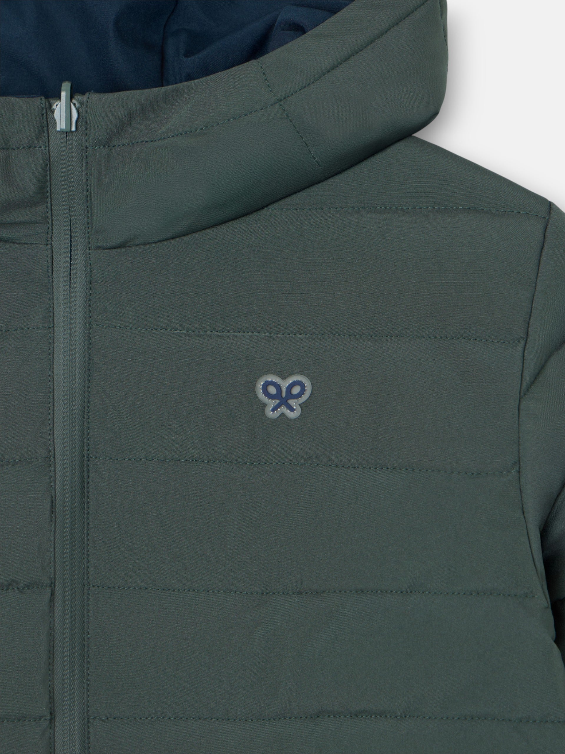 Abrigo kids reversible marino verde