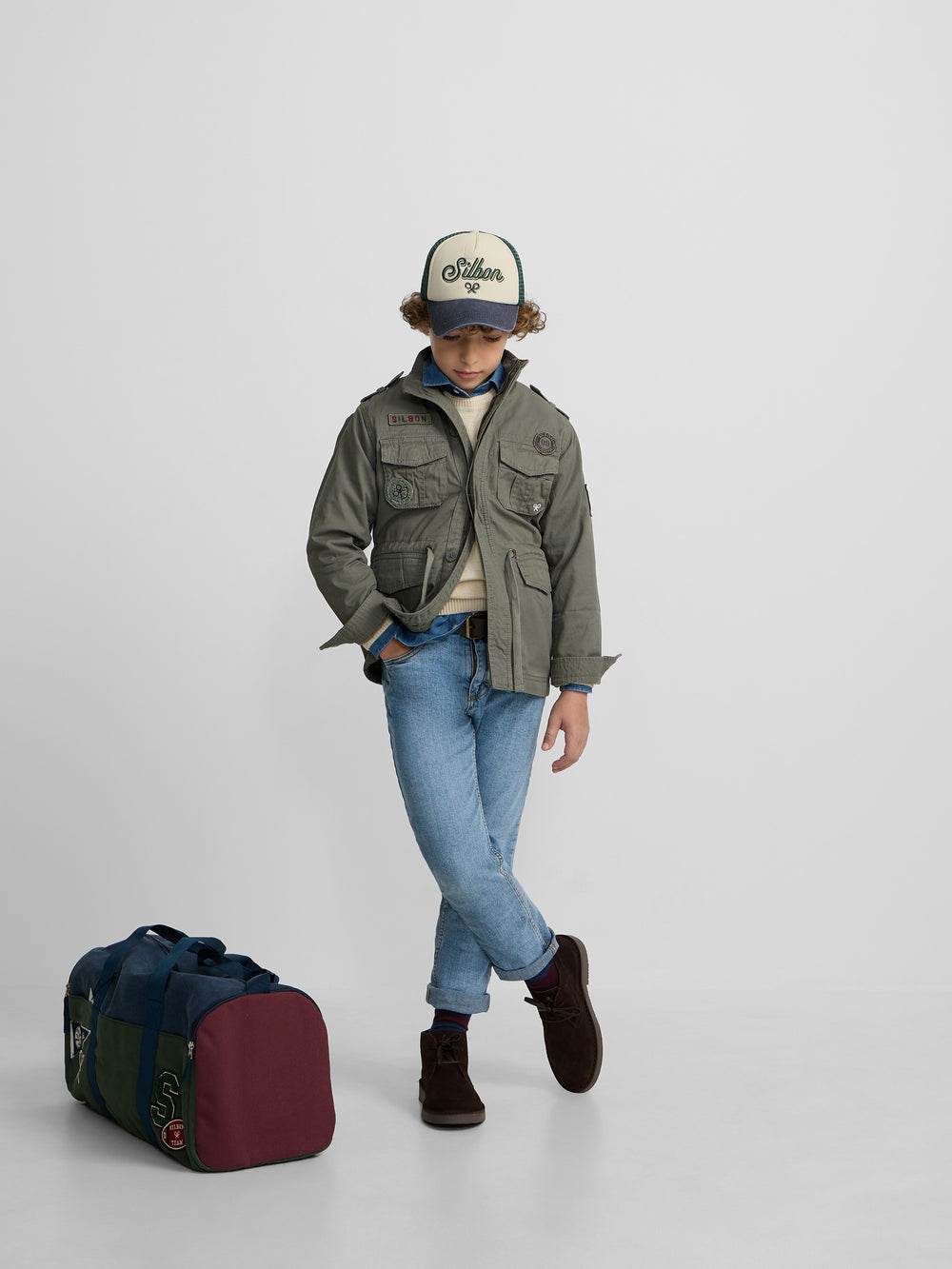 Chaqueta kids military verde