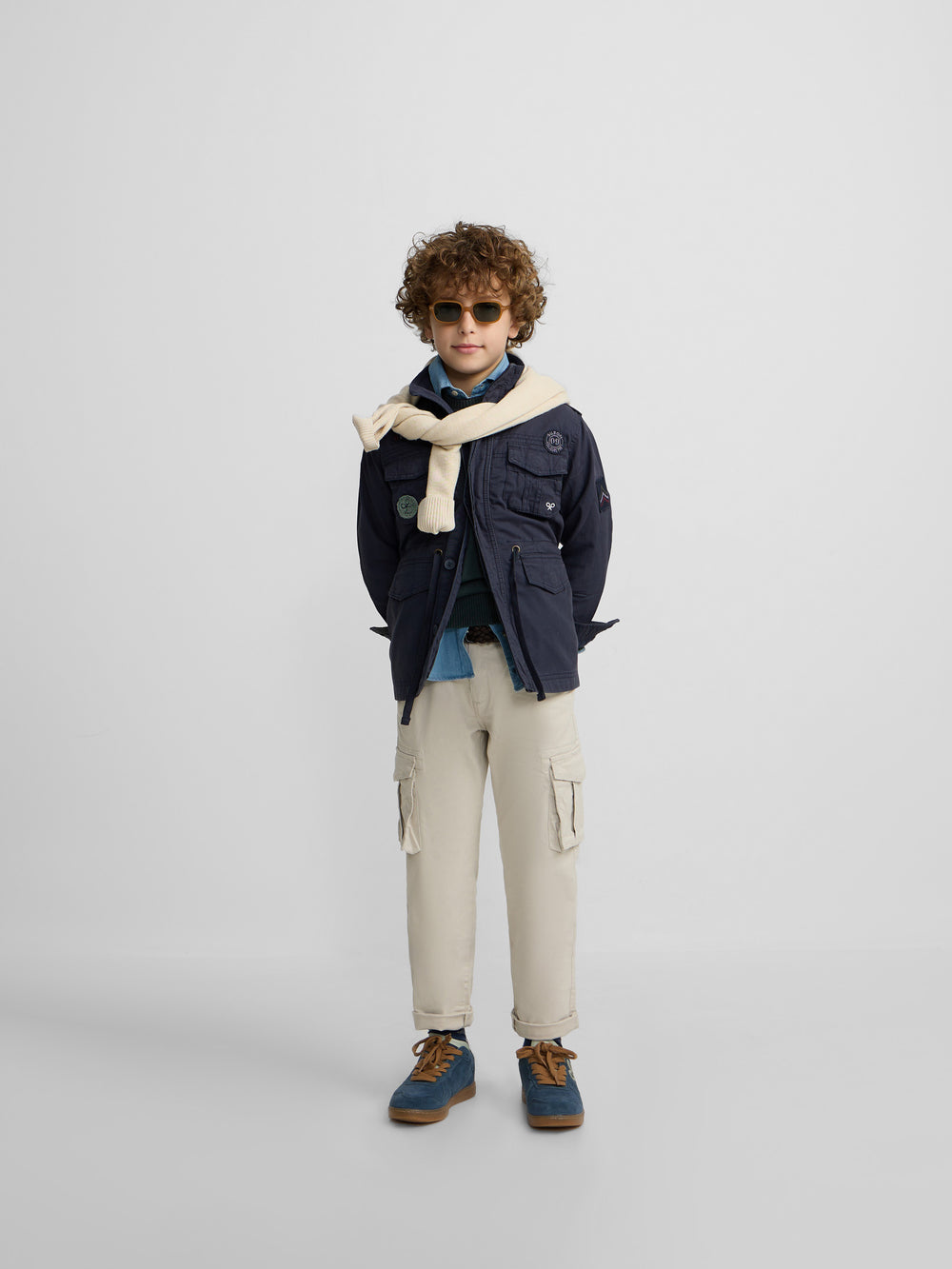 Chaqueta kids military azul marino