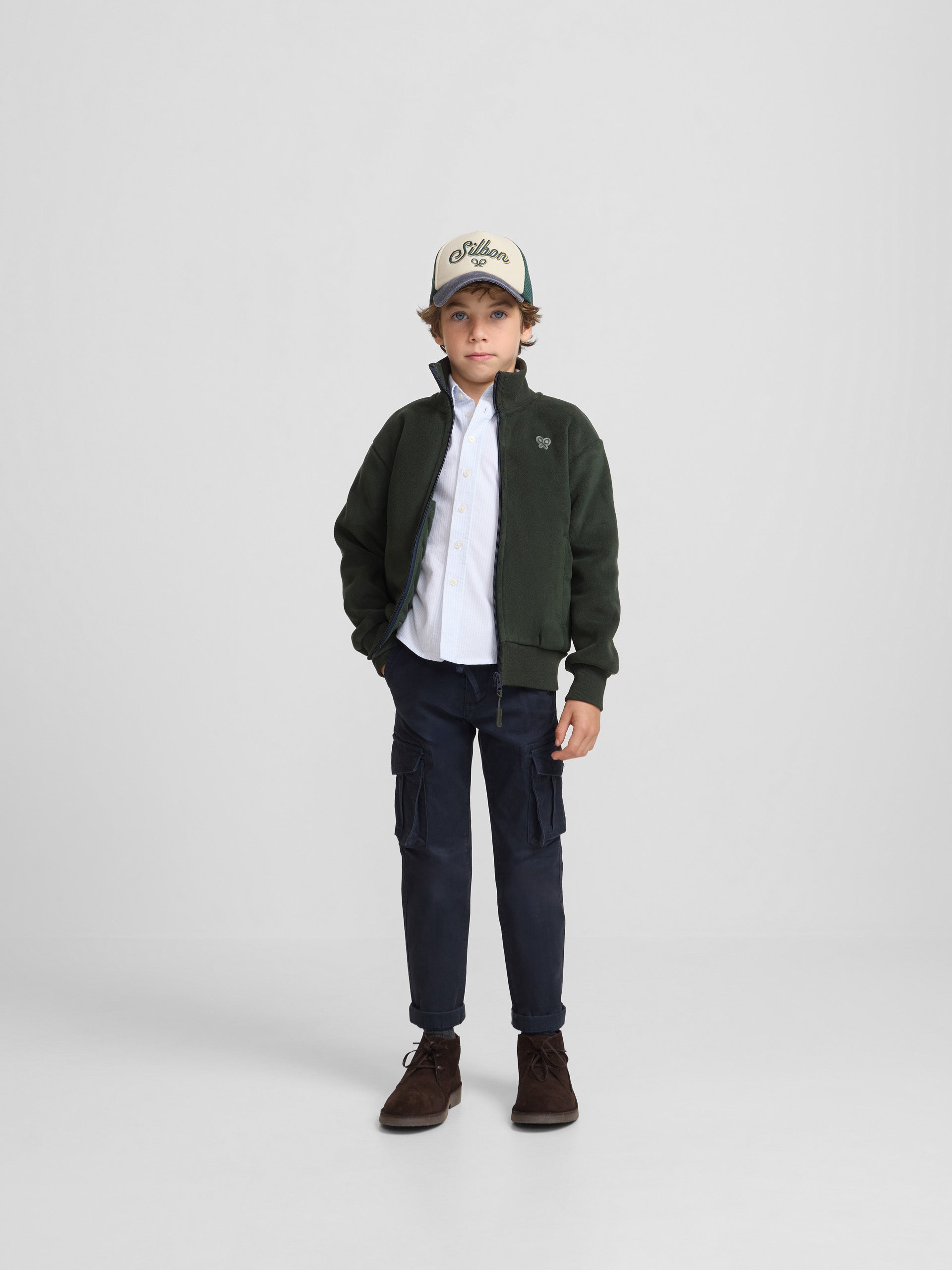 Polar liso para crianças verde