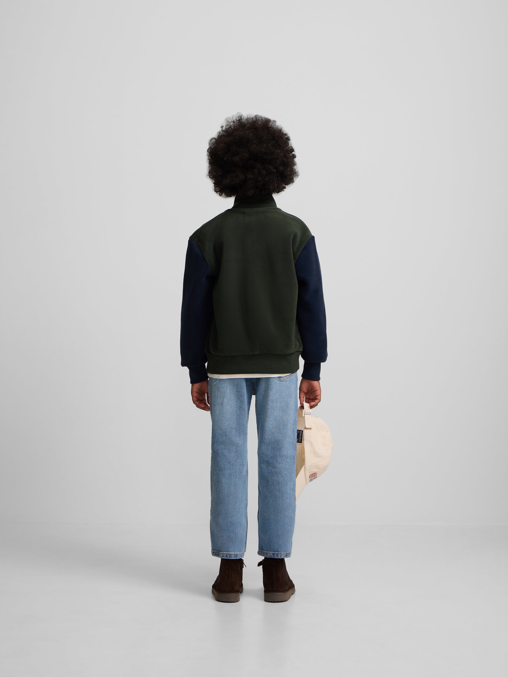 Forro polar fantasia para crianças com mangas verdes