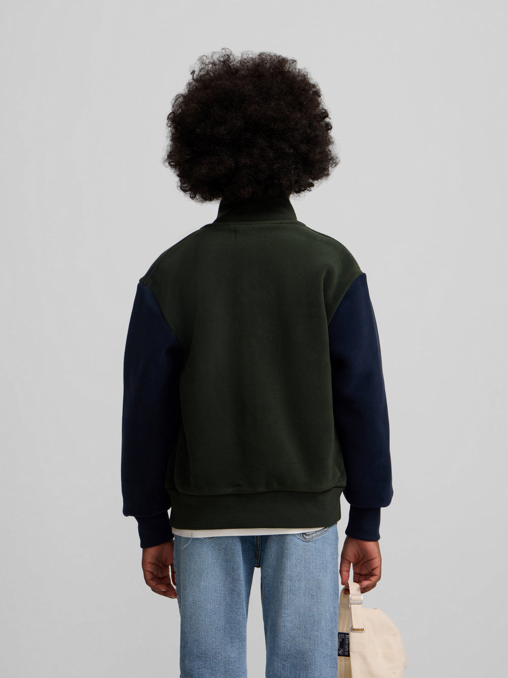 Forro polar fantasía kids mangas verdes