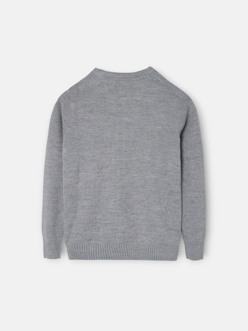 Camisola lisa para crianças com botões cinzenta
