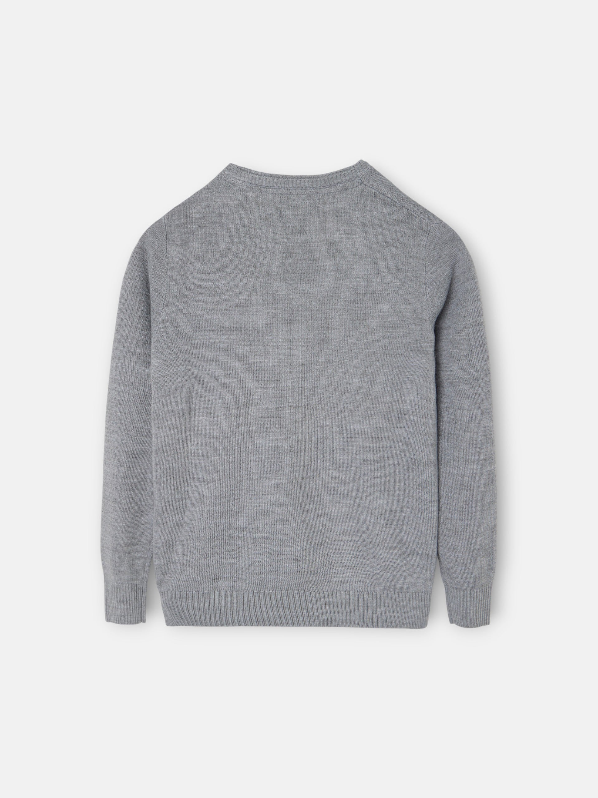 Camisola lisa para crianças com botões cinzenta
