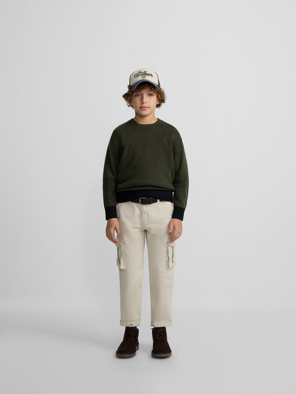 Jersey kids ribs azul marino verde