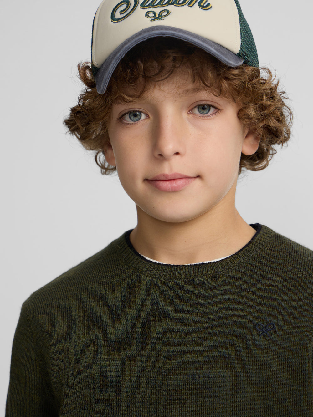 Jersey kids ribs azul marino verde