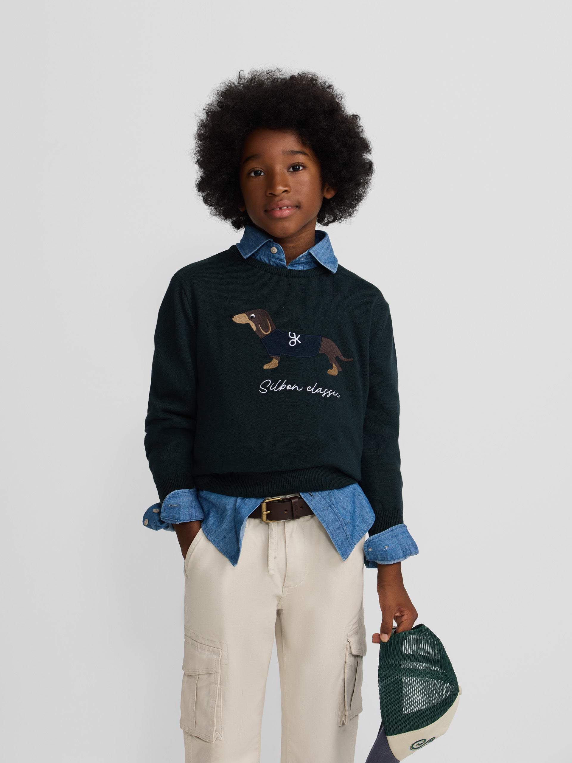 Camisola kids dog verde