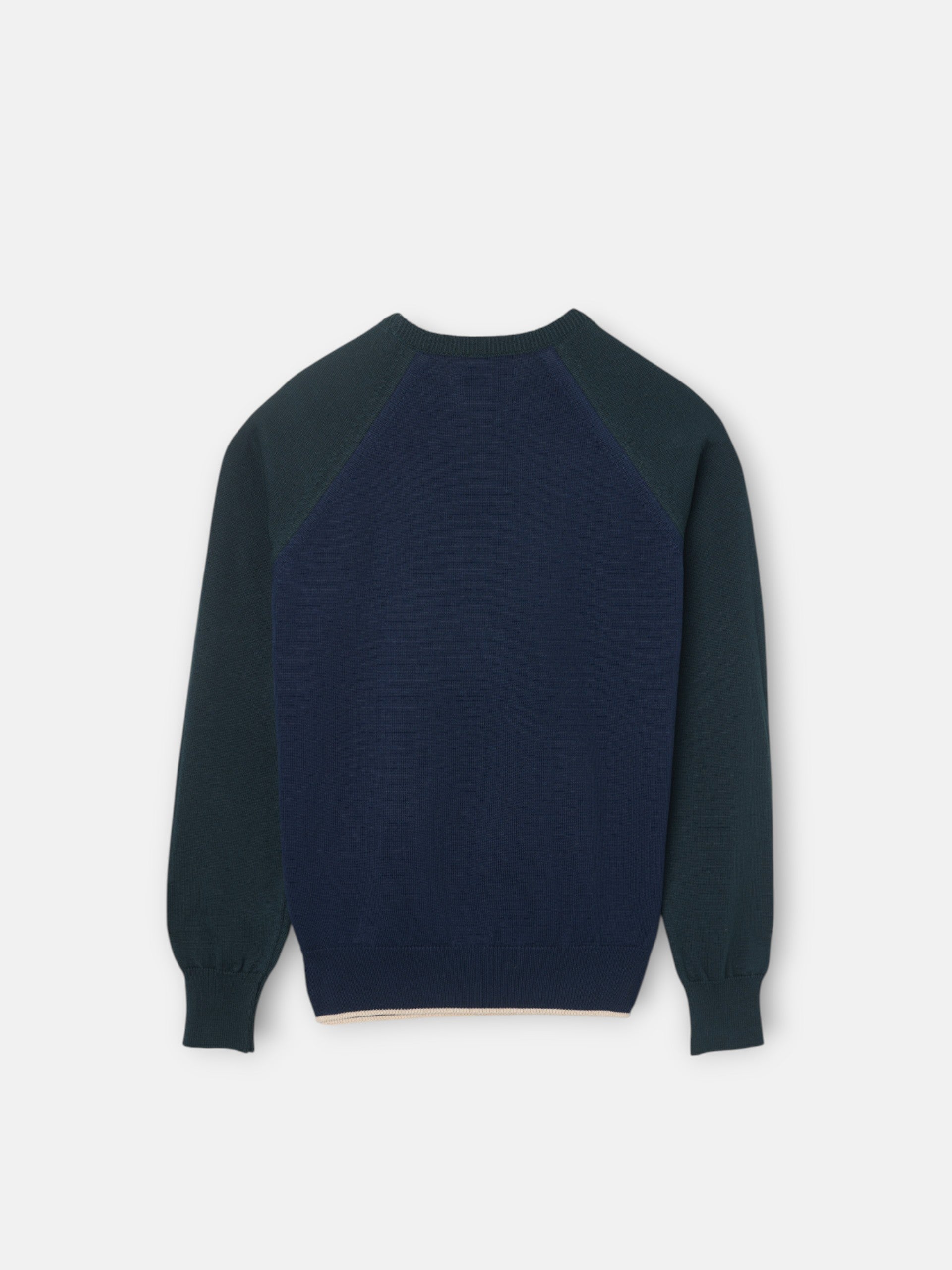 Camisola de criança de mangas verdes