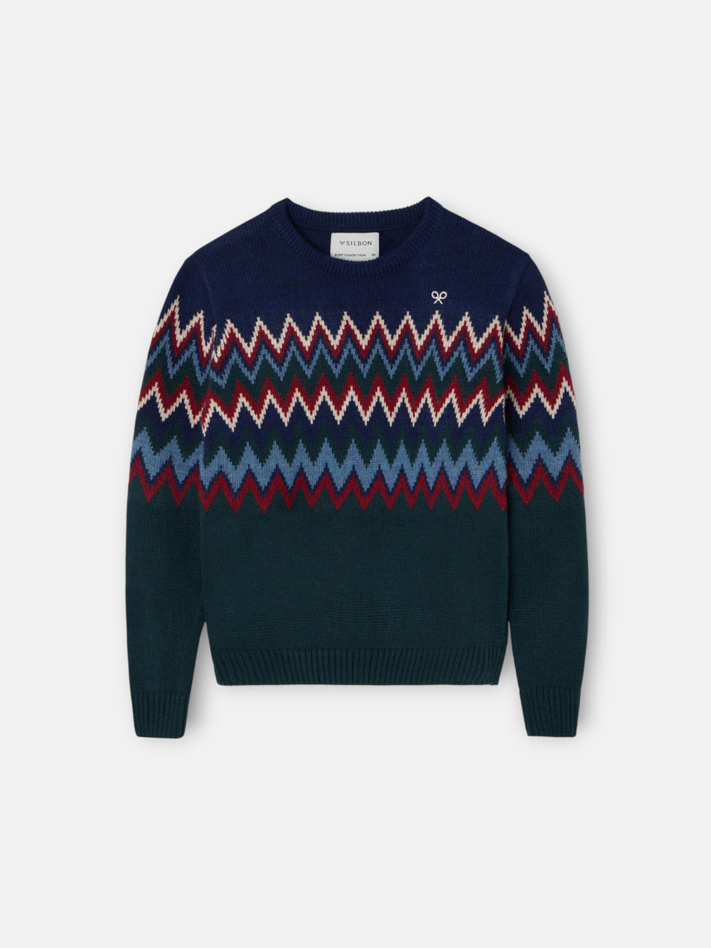 Jersey kids jacquard verde