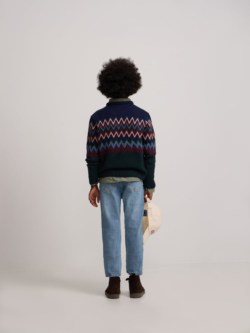 Jersey kids jacquard verde