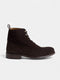 Brown suede high boot