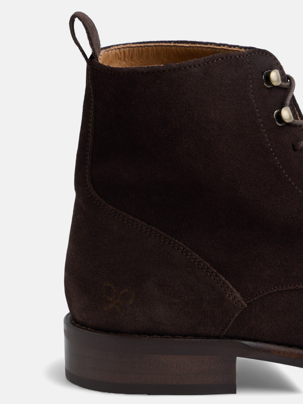 Bota alta serraje marron