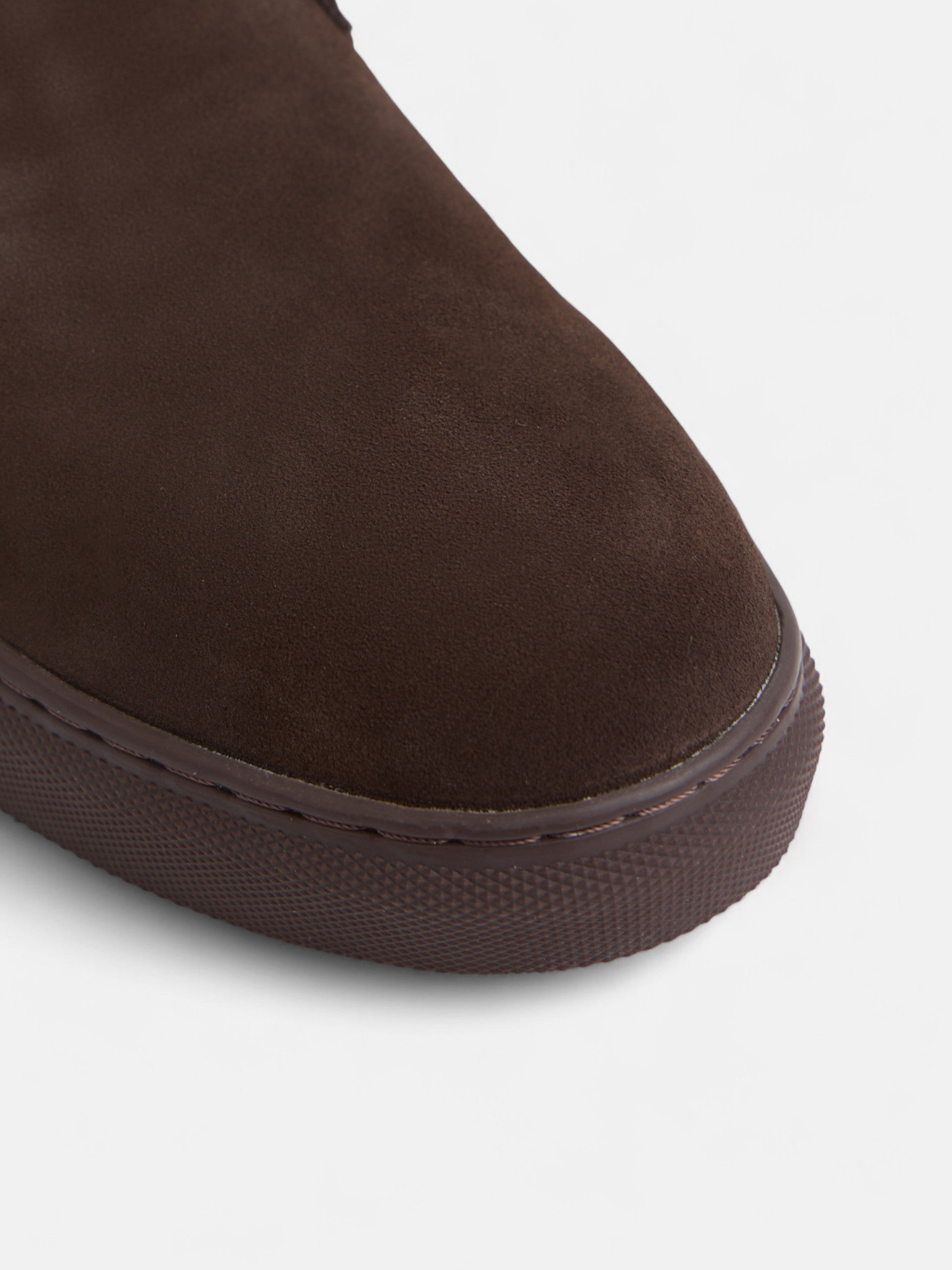 Botte de sport en daim marron