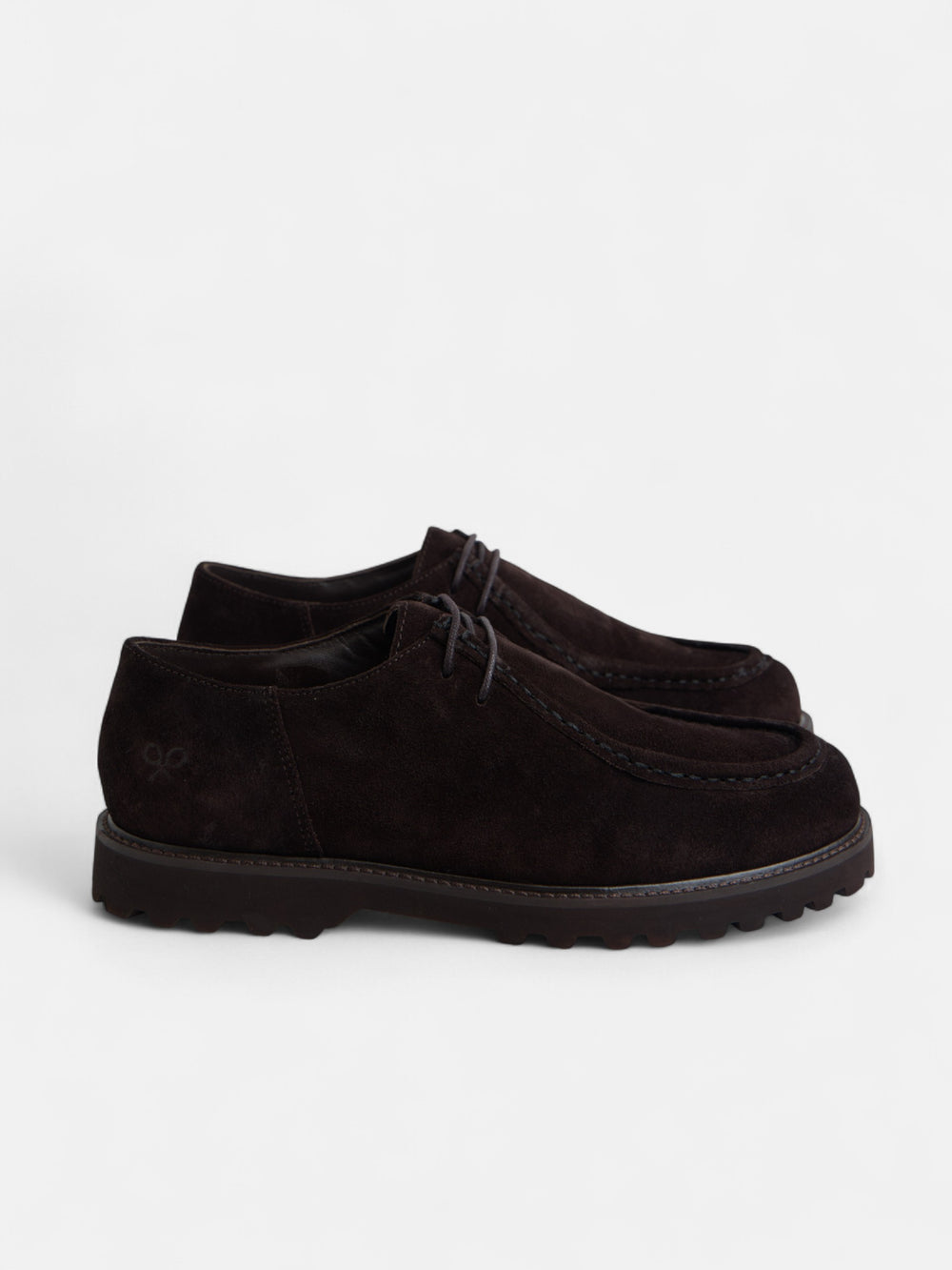 Zapato wallabee serraje marron