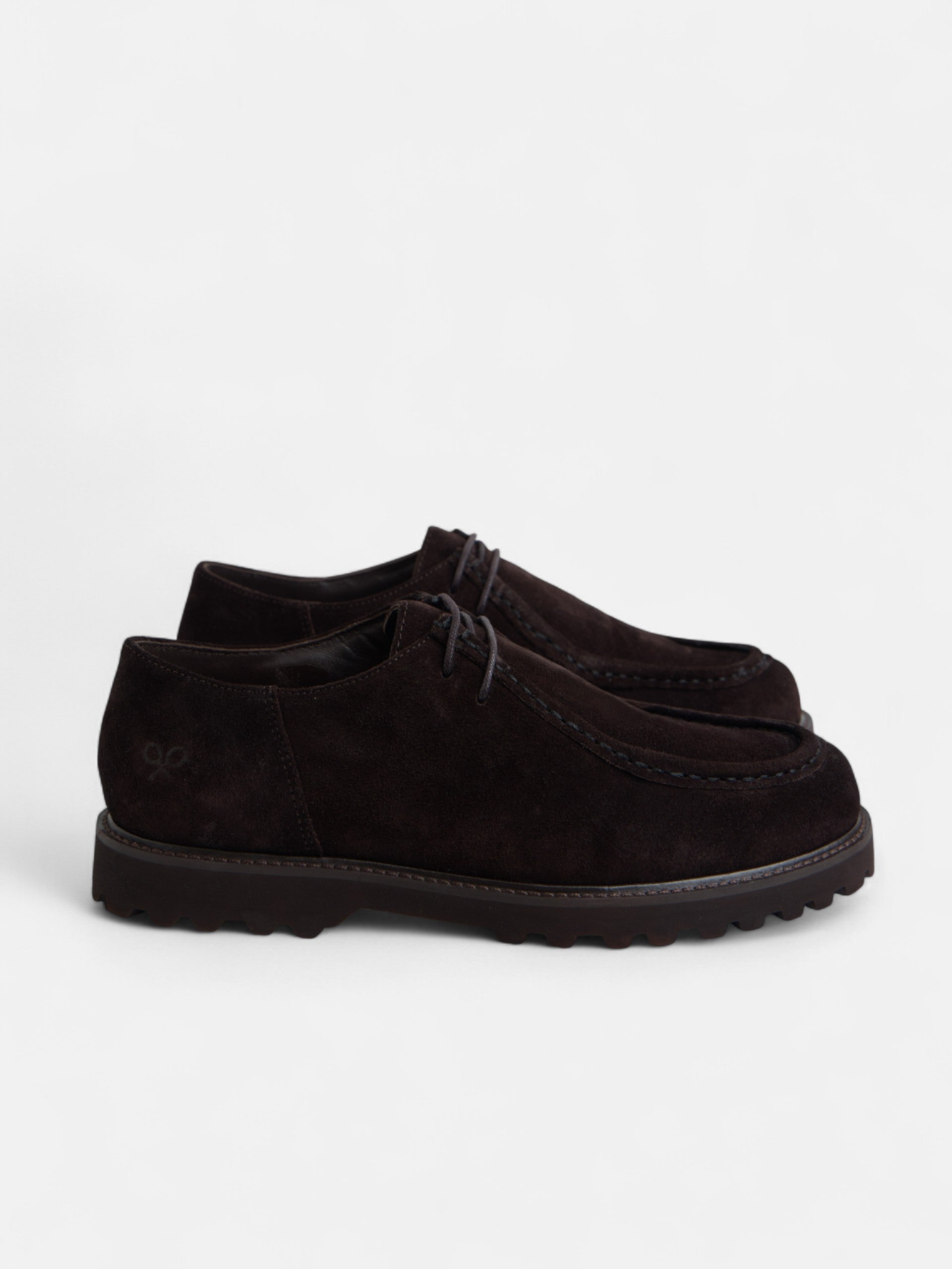 Zapato wallabee serraje marron